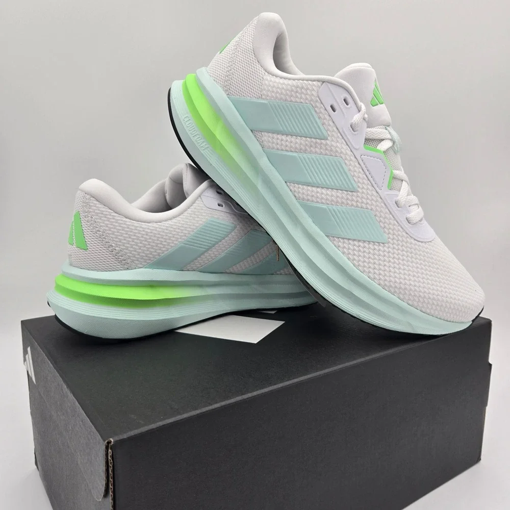 Adidas Galaxy 7 W Womens Running Shoes White Mint Lime JQ2610 Size 9 NEW